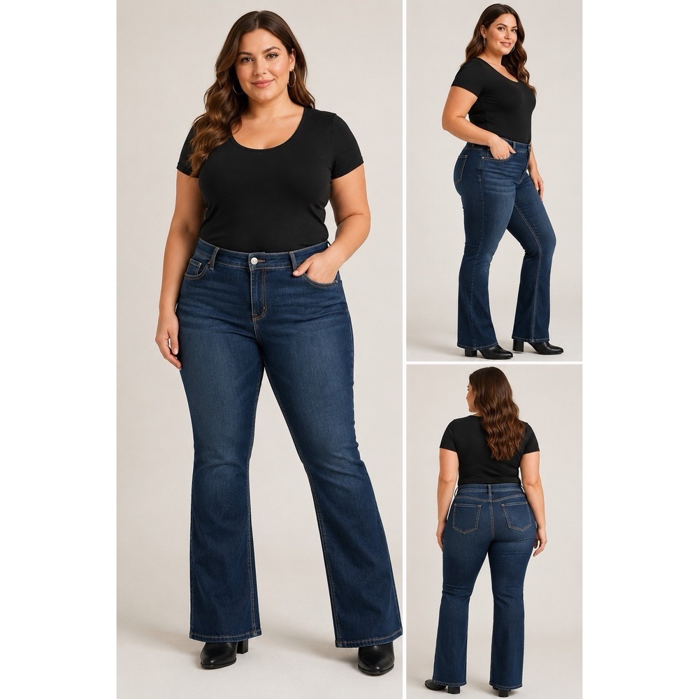 Torrid Luxe Slim Boot Women's Plus 18R Jeans Dark Wash Stretch Y2K Style Casual